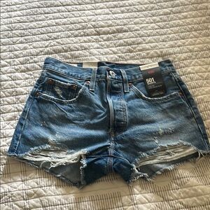Levi's Blue Jean Shorts 501 Cut-Off Style
